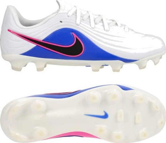 Nike Tiempo Maestro Academy MG Attack   Hvit/Svart/Blå/Rosa Barn   Multi Ground (MG) størrelse 36½