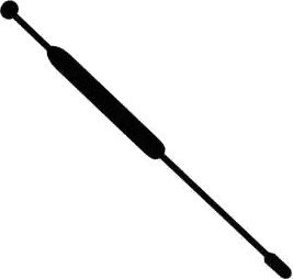 Gassfjær/bakluke demper VAICO V48-0158
