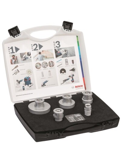 Bosch Diamond DrySpeed borsett for harde fliser - 5 deler (20-68 mm)