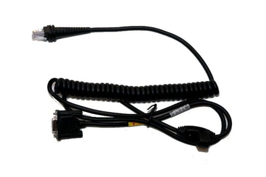 HONEYWELL RS232 5V SIGNALS BLK DB9 MALE 3M COILED EXTERNAL POWER CABL