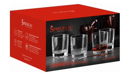 Spiegelau Lounge 2.0 whiskyglass 30,9 cl 4-pakning Klar