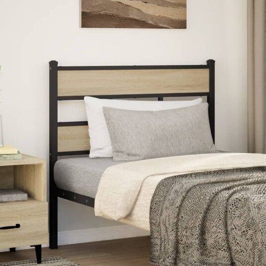 Hodegavl sonoma eik 75 cm jern og konstruert tre 8721158377173