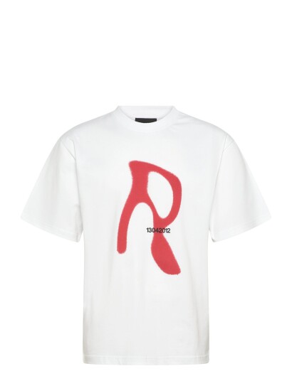 Rains Classic T Shirt Blurred   White   XL