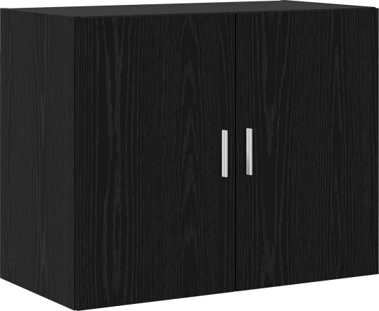 vidaXL Veggskap Svart eik 80 x 42,5 x 64 cm Konstruert tre