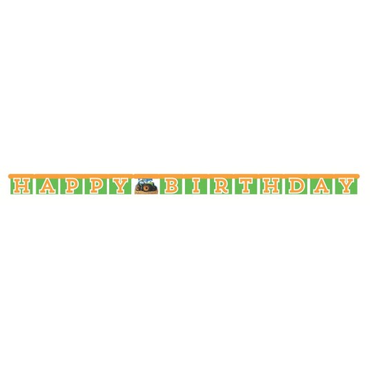 Traktor Happy Birthday Partybanner Traktor Happy Birthday Partybanner