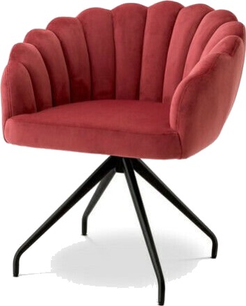 Luzern spisestol savona faded red velvet
