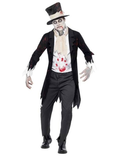Zombie brudgom kostyme