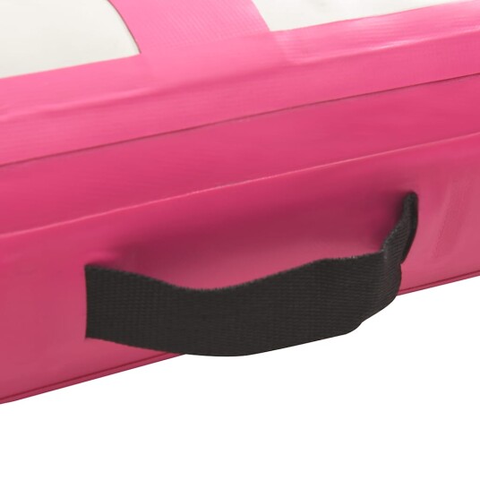 vidaXL Oppblåsbar gymnastikkmatte med pumpe 300x100x15 cm PVC rosa vidaXL Oppblåsbar gymnastikkmatte med pumpe 300x100x15 cm PVC rosa