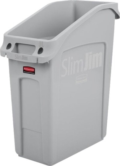 Affaldsspand Rubbermaid Slim Jim Grå Plast 49 L