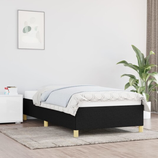 vidaXL Sengeramme svart 90x190 cm 3FT Single stoff