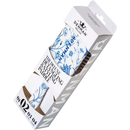 Denman Deluxe D81M Medium Style & Shine Brush Blue Belle Blue Belle