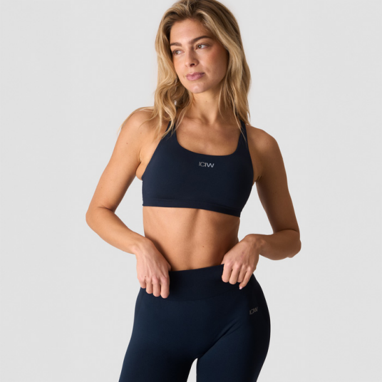 Icaniwill Smooth Seamless Sports‑BH Mørkeblå Mörkblå Large