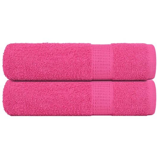 Håndklær FROGN 2 stk rosa 50x100 cm 360 gsm Håndklær FROGN 2 stk rosa 50x100 cm 360 gsm