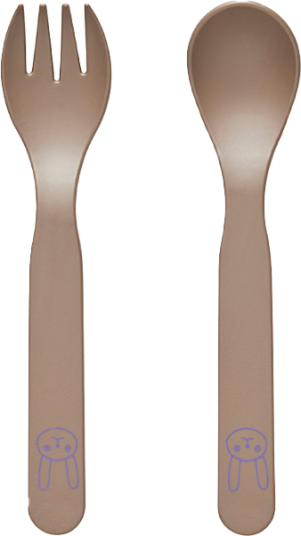 OYOY Pullo barnbestikkesett Taupe