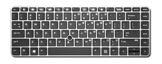 HP Keyboard W/Pt (Uk) - Brbart tastatur - til utskifting - Engelsk - Storbritannia