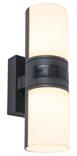 LUTEC ARCHITECTURAL CYRA 1 VEGGHENGT LAMPE MØRK GRÅ