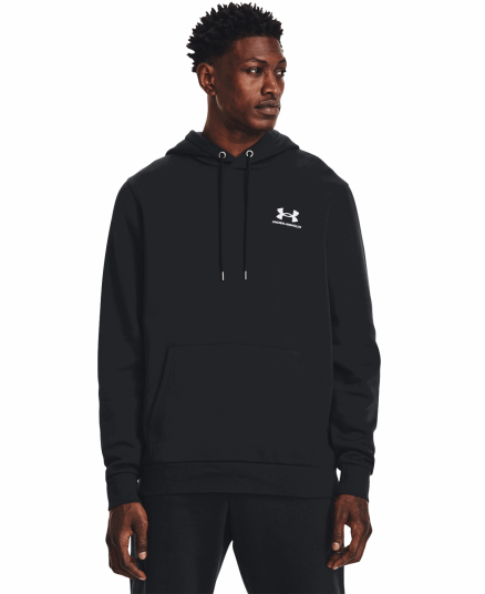 Under Armour Essential Fleece Hoodie Black/White Black/White 3XL