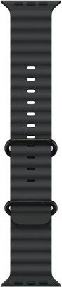 Apple - Bånd For Smart Armbåndsur - 49 Mm, Svart Titanfinish - 130 - 200 Mm - Svart - For Watch Hermès Series 9, Se 3, Series 10, Series 11, Series 8, Series 9, Ultra 2, Ultra 3
