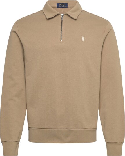 Polo Ralph Lauren Loopback Fleece Quarter Zip Sweatshirt Beige M Polo Ralph Lauren Loopback Fleece Quarter Zip Sweatshirt Beige M