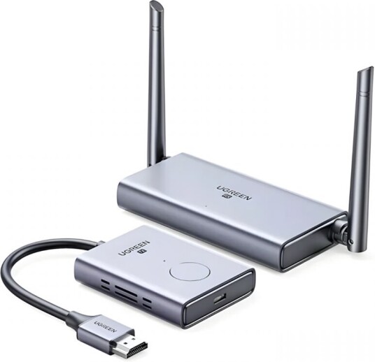 Ugreen Trådløs HDMI Forlenger 50m Sender og Mottaker 1080P Grå Ugreen Trådløs HDMI Forlenger 50m Sender og Mottaker 1080P Grå