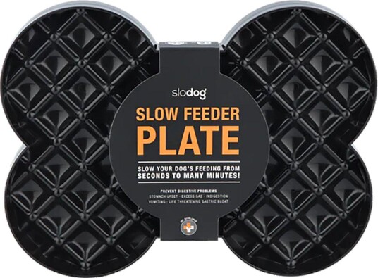 Lickimat Dog Lick Mat Slow Feeder Plate Black 35X26X3Cm (645.5404)
