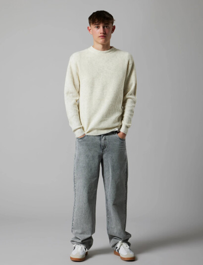 LMTD Nlmkleave Ls O Neck Knit Noos Cream 134 140 LMTD Nlmkleave Ls O Neck Knit Noos Cream 134 140