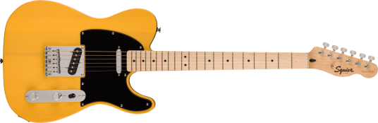 Squier Sonic Telecaster, Maple Svart Pickguard, Butterscotch Blonde