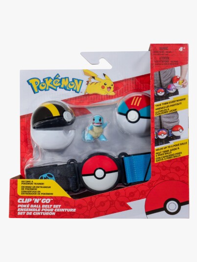 Pokémon Clip N Go Beltesett med Squirtle Figur - Plastmateriale Pokémon Clip N Go Beltesett med Squirtle Figur - Plastmateriale