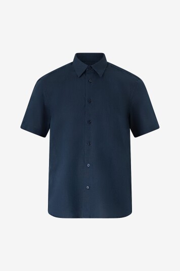 Selected Men Linskjorte slhRegclay Linenblend SS Blå Selected Men Linskjorte slhRegclay Linenblend SS Blå