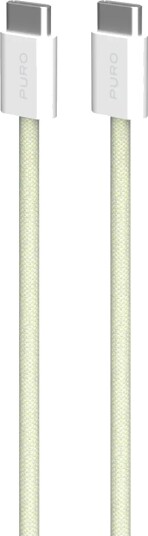 Kabel Puro Flettet Usb-C / Usb-C 60 W 1,5 M Gul