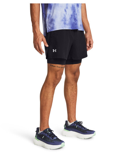 Under Armour Ua Launch 5"" 2 In 1 Shorts   Black   XXXL