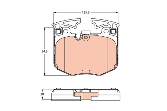 TRW GDB2260 Bremseklosser