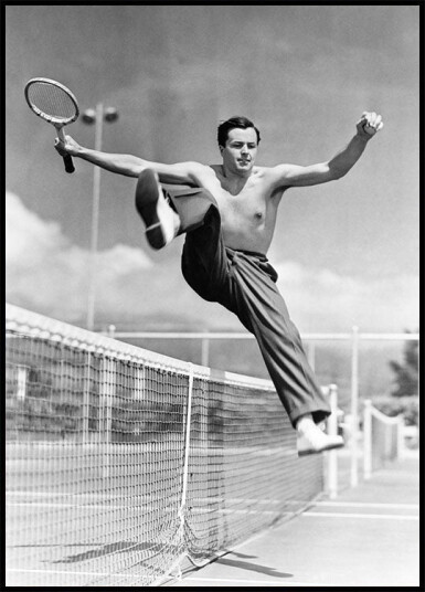 Jumping Over Net Plakat Plakat / 100x150cm