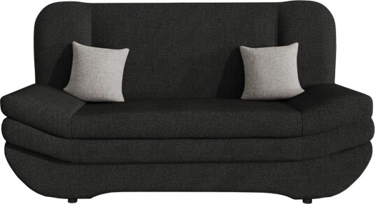 Figurelle Sovesofa 2 seter Svart/Grå