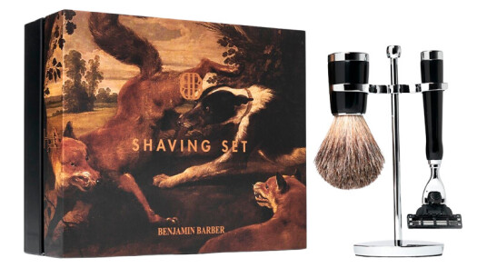 Benjamin Barber Classic 3-piece Shaving Set Ebony Mach3