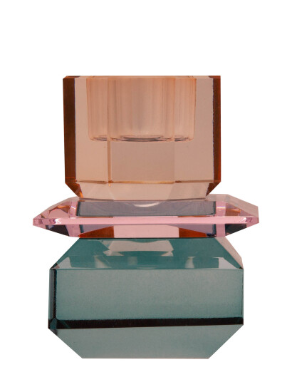 C"est Bon Crystal Candle Holder - Green - ONE SIZE
