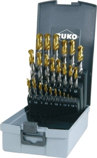 Ruko 2501215Tro N Hss-G Spiralbor-Sett 25 Deler 1 - 9 Mm