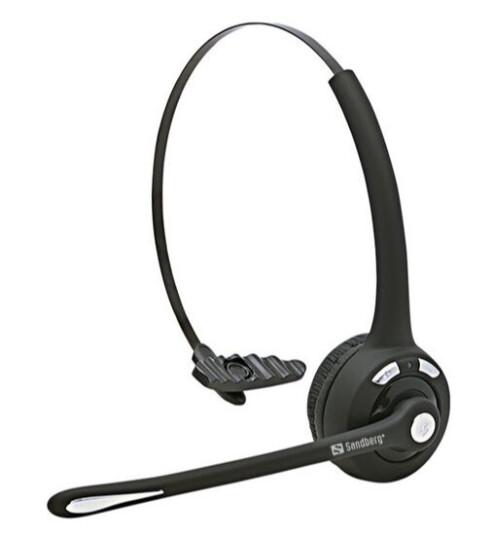 Sandberg Bluetooth Kontorhodesett med Mikrofon Svart Sandberg Bluetooth Kontorhodesett med Mikrofon Svart