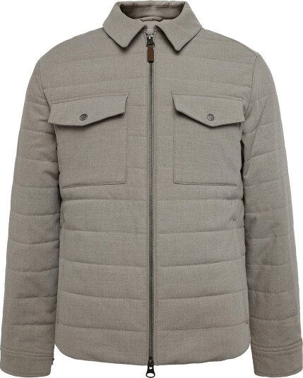 Gant Insulated Flannel Jacket Beige M