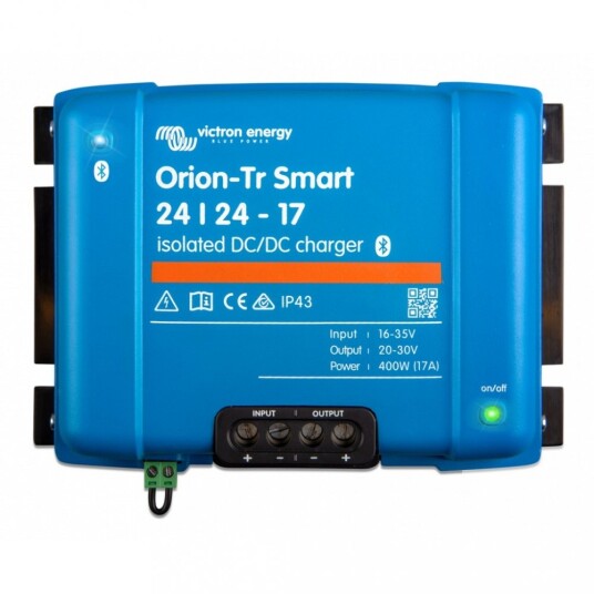 VICTRON Orion TR Smart DC DC Lader 24 24V 17A Galvanisk isolert. VICTRON Orion TR Smart DC DC Lader 24 24V 17A Galvanisk isolert.