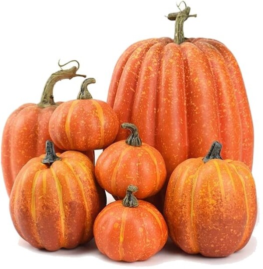 7 stk. kunstige gresskar, falske gresskar, høstdekorasjon til Thanksgiving Halloween jul 7 stk. kunstige gresskar, falske gresskar, høstdekorasjon til Thanksgiving Halloween jul