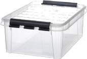 Plastkasse SmartStore™ Classic 24 - 24 ltr. med låg 50x39x18 cm - (7 stk.)