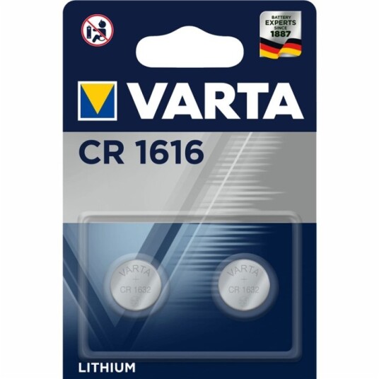 Varta CR1616 Litium Knappcellebatteri 2-pakning for Smarte Enheter