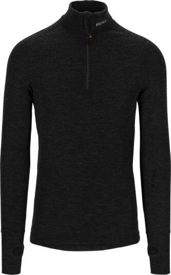 Brynje Arctic Zip-polo 3/4 Neck W/inlay Black L