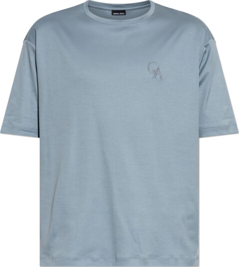 Giorgio Armani Herre Topper Blå S,