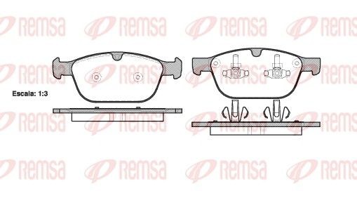 Bremseklosser REMSA 1397.00 Bremseklosser REMSA 1397.00