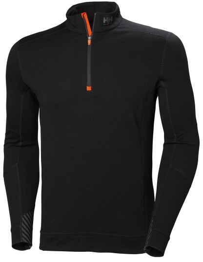 Helly Hansen Workwear Lifa Merino 75107 990 Undertrøye Svart Klær