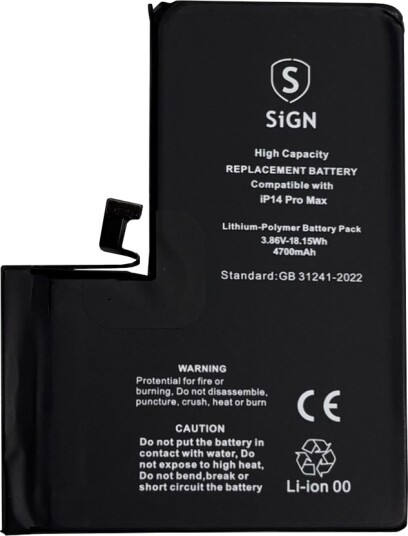 iPhone 14 Pro Max Batteri med høy kapasitet - 4770mAh