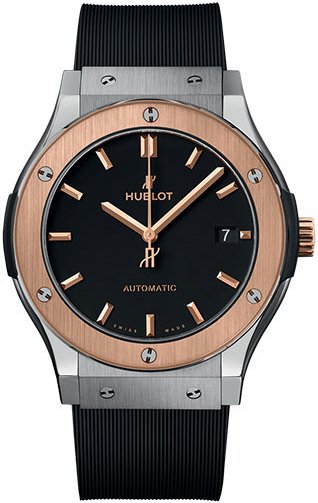 Hublot Herreklokke 511.NO.1181.RX Classic Fusion Sort/Gummi Ø45 mm Hublot Herreklokke 511.NO.1181.RX Classic Fusion Sort/Gummi Ø45 mm