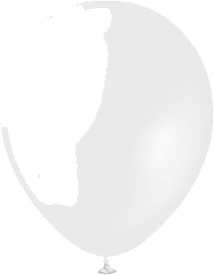 Ballongkungen Ballonger Professional Opaque Satin Snow White 10-pakning 1117050-10